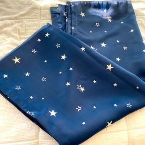 Midnight blue blackout panel curtains (set of two)